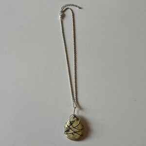 Captured Golden Egg Necklace J48